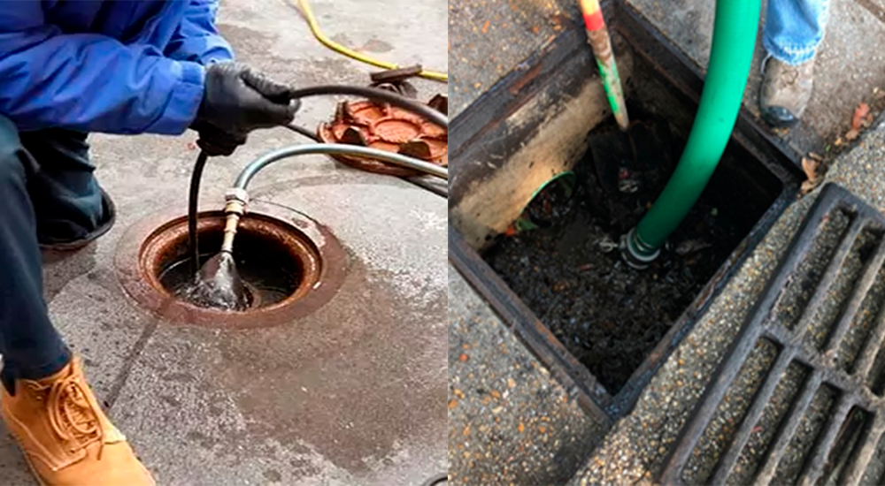 limpieza de caño y drenaje