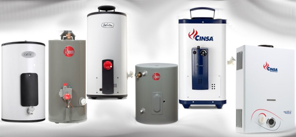 calentadores instantáneos y calentadores de paso, calentadores de recuperación de agua